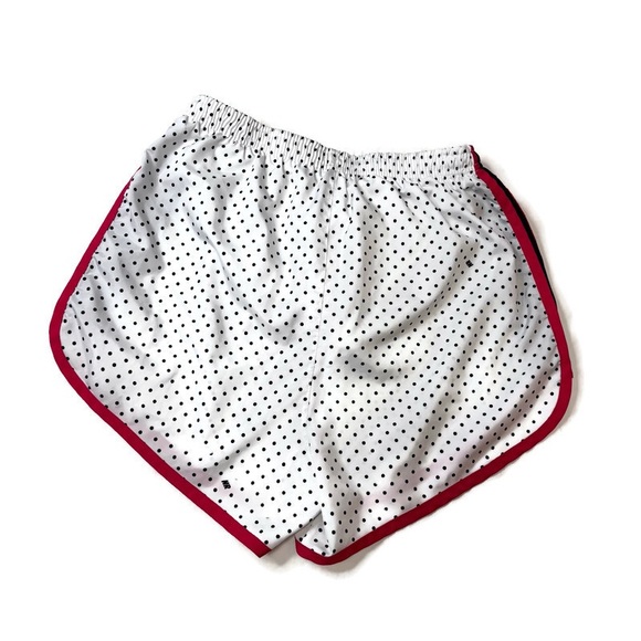 Nike Tempo Running Shorts White & Pink With Black Dots Size Small - Picture 2 of 5